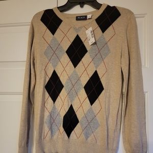 NEW!!! ARGYLE SWEATER SIZE LARGE BOYS
